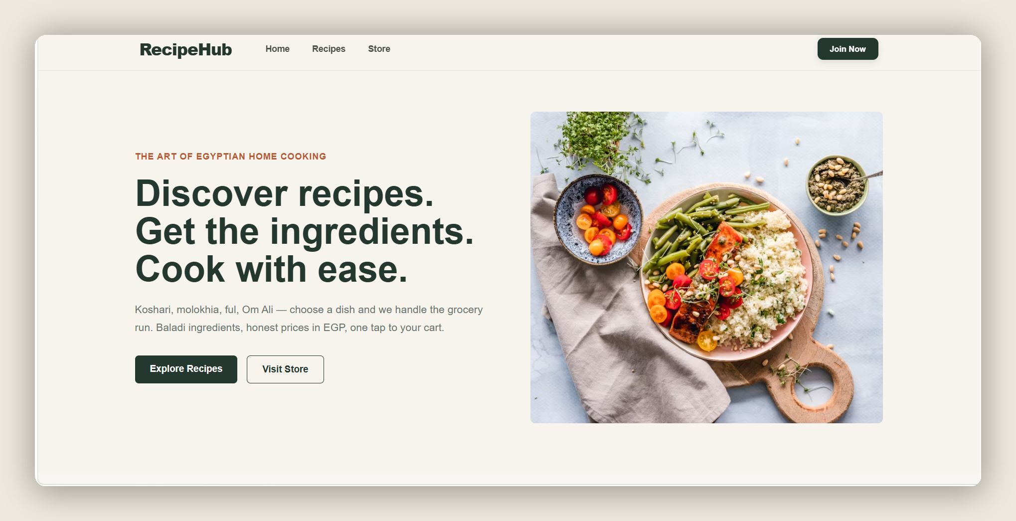 RecipeHub project